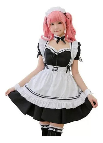 Fantasía Vestido Mucama Cosplay Lindo Japonés Mucama