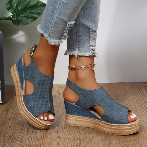 Sandalias Elegantes De Verano Para Mujer, Cómodas, Destalona