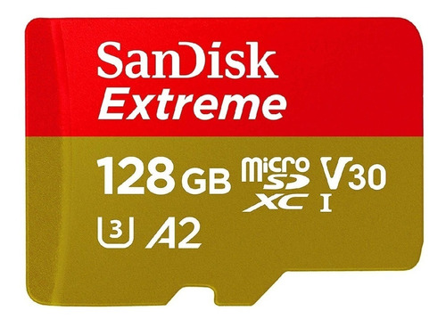 Tarjeta de memoria SanDisk SDSQXA1-128G-AN6MA  Extreme con adaptador SD 128GB