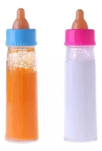 Set Mamaderas Mágicas Con Liquido Juguetes Para Muñecas