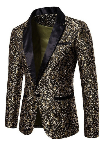 Nuevo Saco Blazer Hombre Moda Diseño Moderno Jacquard