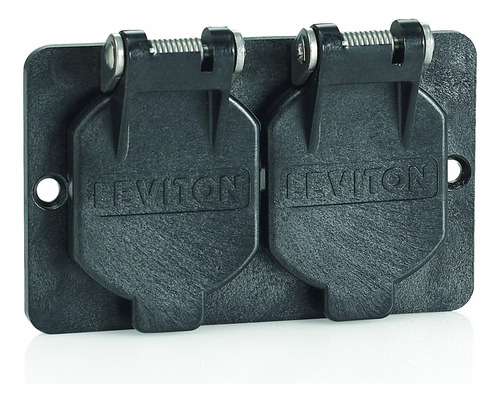 Leviton 3056-e Coverplate  Single-gang  Flip-lid  Duplex  Re