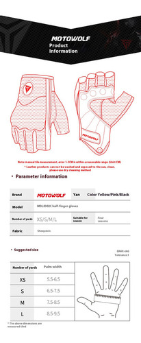 Guantes De Cuero Transpirables Con Medio Dedo Para Equitació