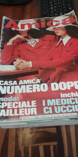 Revista Italiana Antigua 1973 Amica