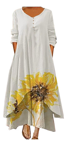 Vestido P Para Mujer The Fashion, Talla Grande, Informal, Ho