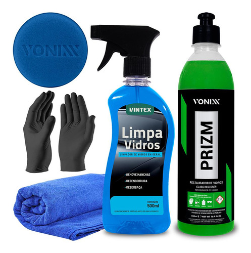 Kit Restaura Vidro Elimina Macha De Chuva Ácida Prizm Vonixx