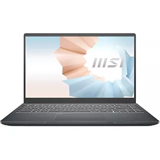 Laptop Business Msi Modern 14'' I7 8gb 512gb Iris Xe -gris