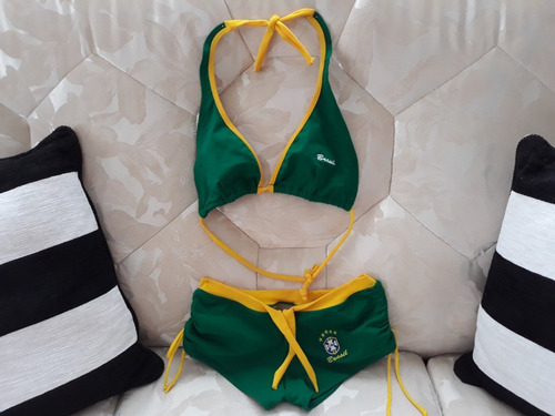 Short Bañador Con Top Dama Talla M, Modelo Brasil, Hermoso!!