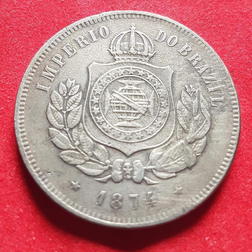 Moeda 200 Réis 1874 Império Do Brasil  - Cuproniquel 