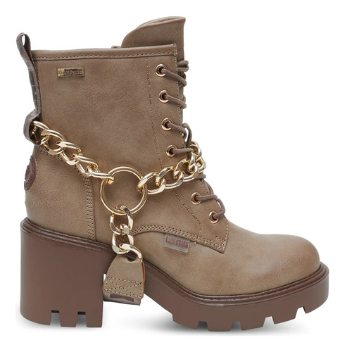 Borcegos Botas Lady Stork Raquel Mujer Cadenas Desmontables