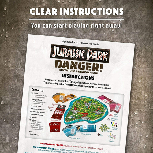 Ravensburger Jurassic Park Danger! Juego De Mesa De Estrate