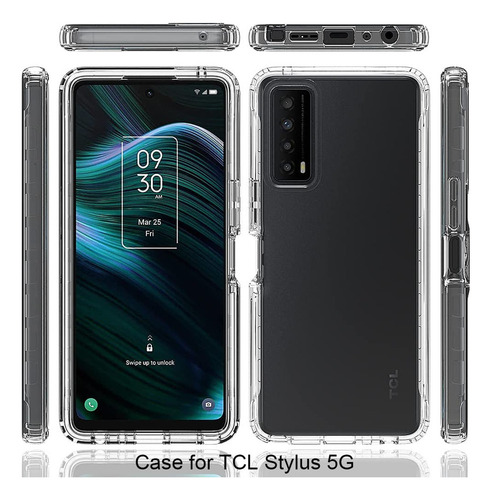 Funda Para Tcl Stylus 5g Con Protector De Pantalla