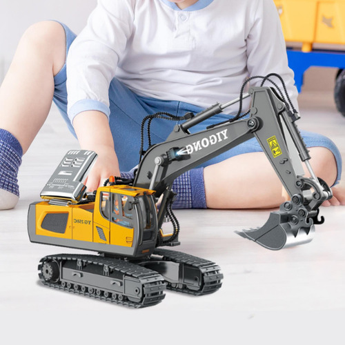Juguete De Construcción Con Excavadora A Control Remoto, 11