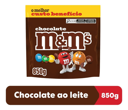 Confeito De Chocolate Ao Leite 850g M&m's Mms
