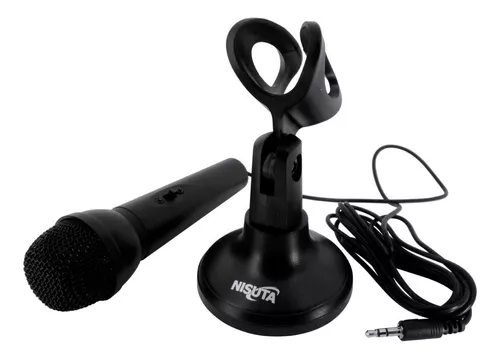 Microfono Pc Grabacion Para Computadora Cable Miniplug 3,5mm