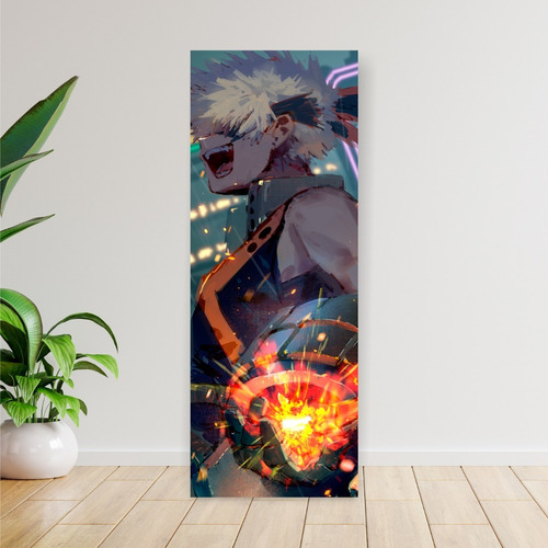 Imagen 3 de 8 de Cuadro Grande De Anime Boku No Hero Bakugo Katsuki