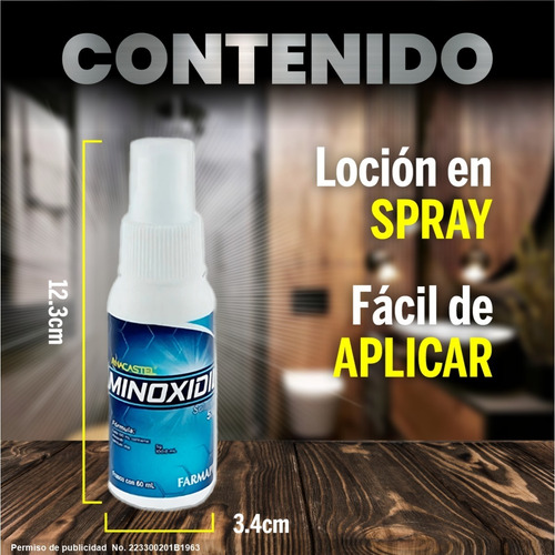 Imagen 6 de 8 de 3 Piezas De Minoxidil 5% Para 3 Meses Envío Gratis Anacastel