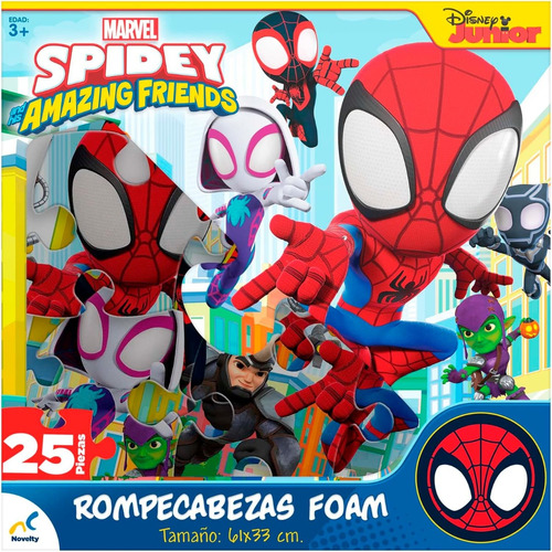 Rompecabezas De Foam 25 Piezas Spidey Novelty Spider Man