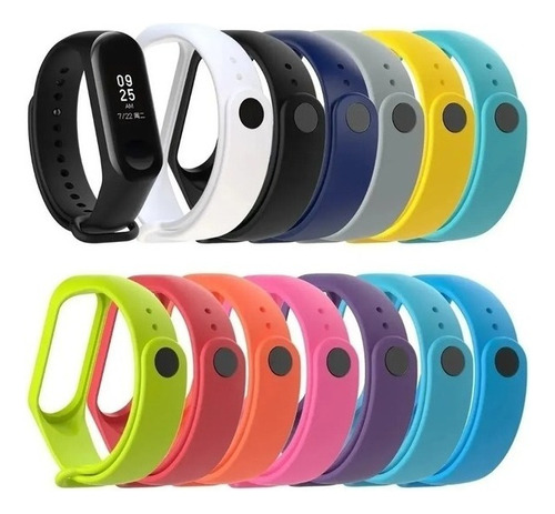 Malla Correa Band Compatible Con Xiaomi Mi Band 5 Silicona Color Celeste