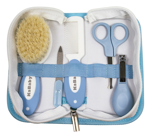 Kit Higiene Com 5 Peças - Kababy - Azul