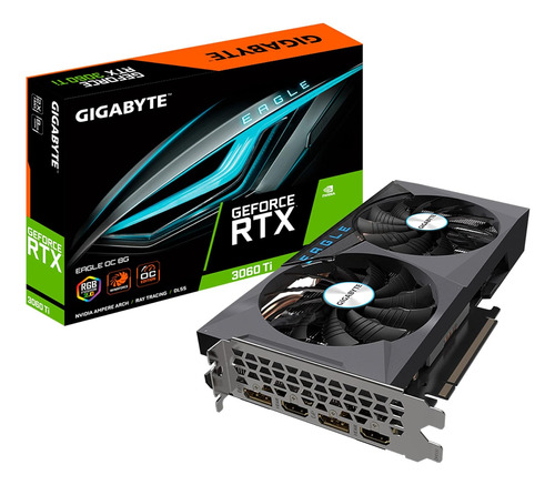 Geforce Rtx 3060 Ti Eagle Oc 8g (rev2.0) Graphics Card, 2x W