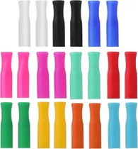 Comprar 22 Fundas De Silicona Reutilizables Para Pajillas, Cubiertas