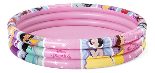 Piscina Inflable De Tres Anillos Princesas 140litros Bestway