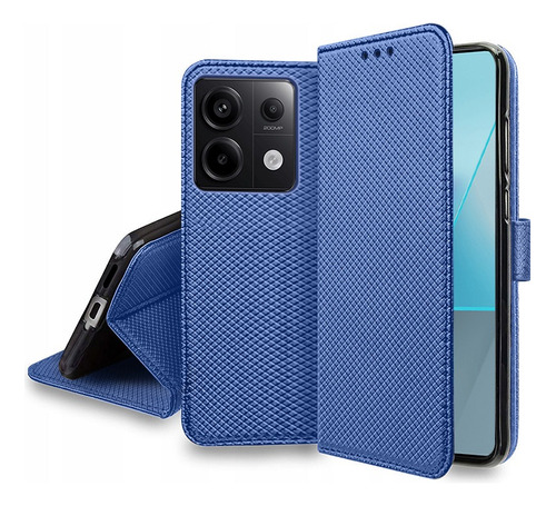 For Redmi Note 13 Pro 5g Wallet Flip Stand Card Case+lanyard