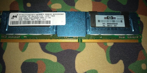 Memoria Servidor 2gb 2rx4 Pc2-5300f Ddr2 (Usado)