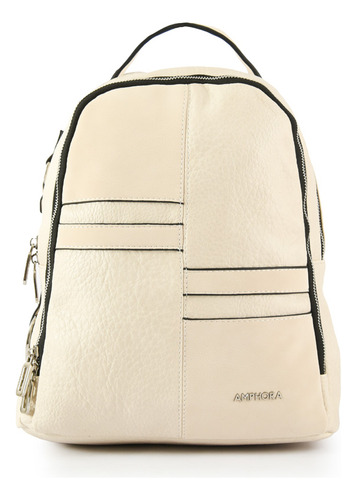 Mochila Mediana Piril Blanco Crudo