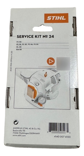 Kit De Servicio Stihl 24 Filtro Desbrozadora Fs 38, Fs 55