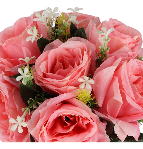 Simulación De Flores De Seda Artificial Para Ramo De Boda