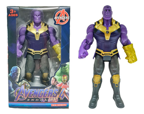 Thanos Avengers Endgame Muñeco Juguete Articulado Con Luz