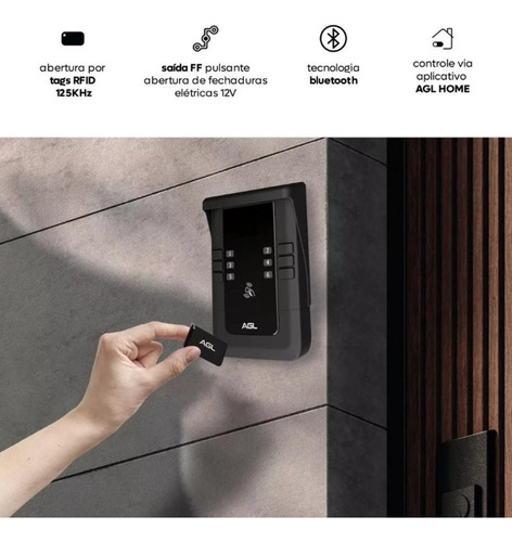 Porteiro Coletivo Agl S-500 12 Pontos Com App De Celular