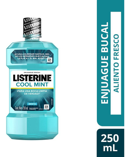 Enjuague Bucal Listerine® Cool Mint X 250 Ml