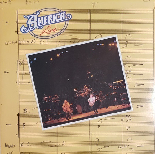 America - Live Lp Vinyl Acetato 1977 Importado Us