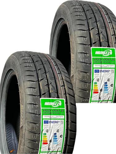 Kit 2 Llantas 205/55r16 Arduzza Epoch Sport Es 91w W