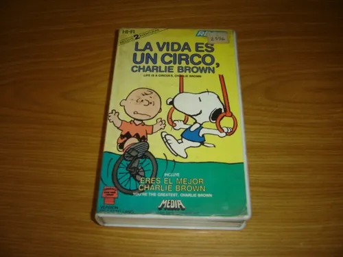 La Vida Es Un Circo Charlie Brown Snoopy La Vida Es Un Circo Charlie Brown Vhs Animacion Rdc en venta en