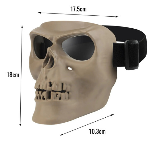 Máscara Calavera Paintball Airsoft Protección Moto Haloween