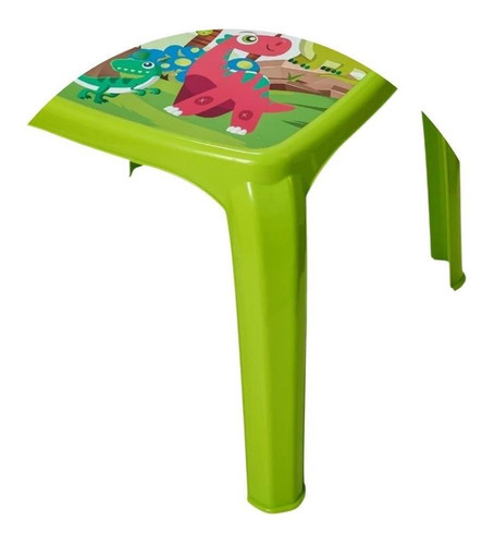 Jogo Mesinha Infantil Com Cadeira De Plástico Tematico Usual Cor Dino