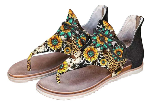 Zapatos De Verano Con Punta De Clip En Forma De Girasol Para