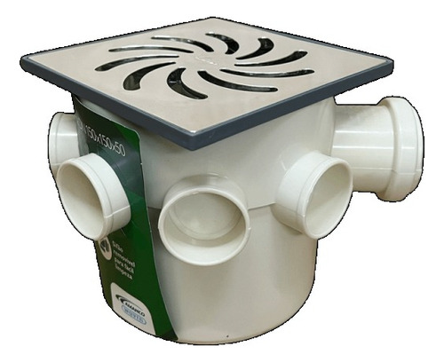 Caixa Sifonada Dn 150x150x50 Com 7 Entradas Amanco