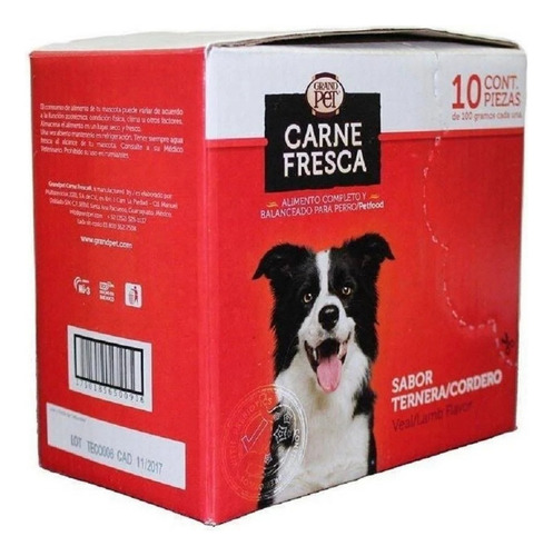 Grandpet Carne Fresca Force 20 Kg + Ternera Y Cordero Sobres