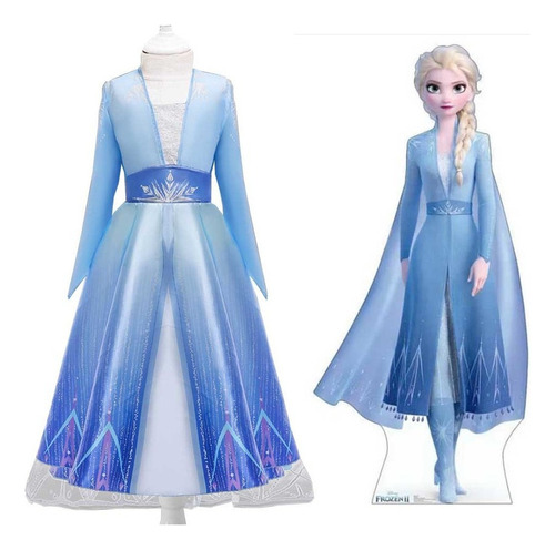 Vestido De Princesa Frozen Alsa Para Cosplay De Alsa