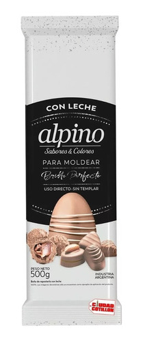 Chocolate Alpino Lodiser Tableta X 500grs - Baño - Moldeo