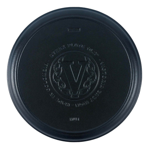 Plato De 26cm Victoria Hierro Fundido Con Base Madera Nuevo
