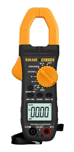 Imagem 2 de 5 de Alicate Amperímetro Digital Ha-3120 Hikari C/ Laterna Pro Nf