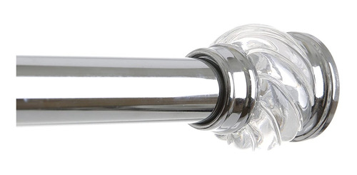  Warwick Chrome And Acrylic Tension Shower Curtain Rod ...