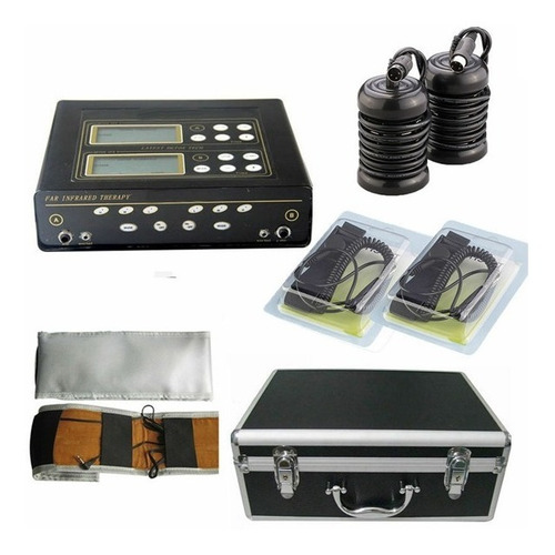 Desintoxicador Iónico Profesional Dual Con Bandas Infrarroja Color Negro