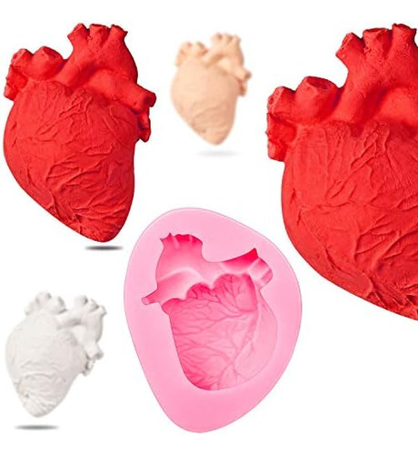 Molde De Mousse De Helado En Forma De Corazón Humano 3d, Mol
